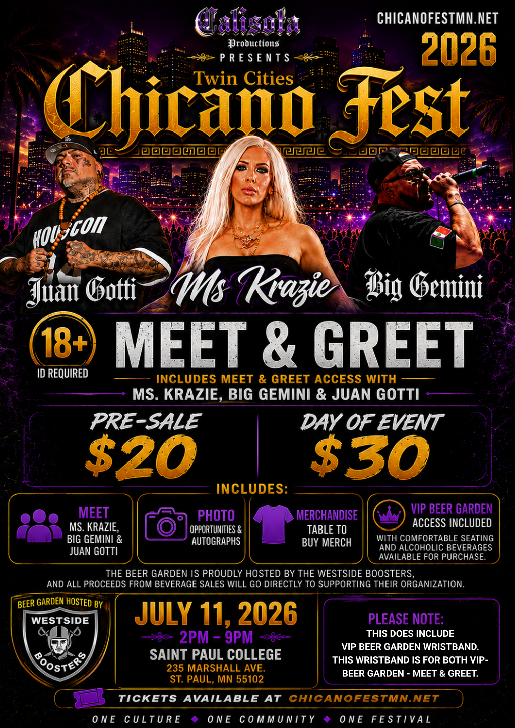 MEET AND GREET! VIP ACCESS COMES WITH THIS PURCHASE.
